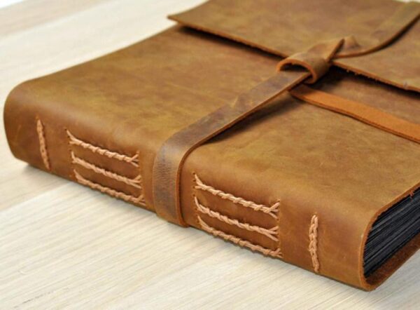 Rustic Brown Baby Boy Photo Albums Personalised - Image 3