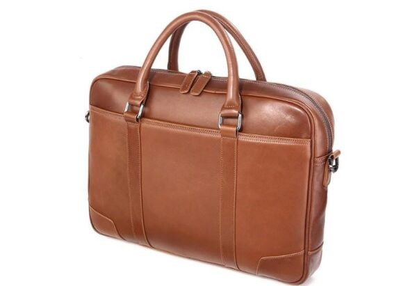 Chocolate Leather HP Laptop Bags - Image 2