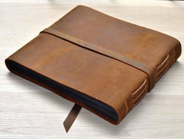 Rustic Brown Baby Boy Photo Albums Personalised - Image 6