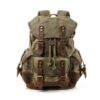 Army Green Womens Waxed Canvas Backpack Purse Bag