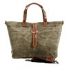 Canvas Crossbody Tote Handbag