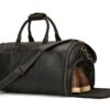 Vintage Dark Brown Large Leather Duffle Bag Mens - Image 2