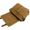 Black Canvas Messenger Bag Shoulder Handbag - Image 2