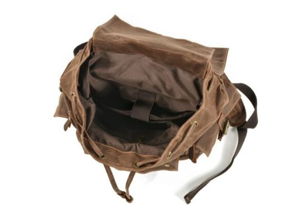 Canvas Backpack Mens Style Bag - Image 2