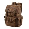 Canvas Leather Backpack Purse for Girls and Boys