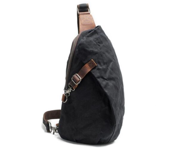 Canvas Chest Bag for Men Grey, Green, Black - Image 5