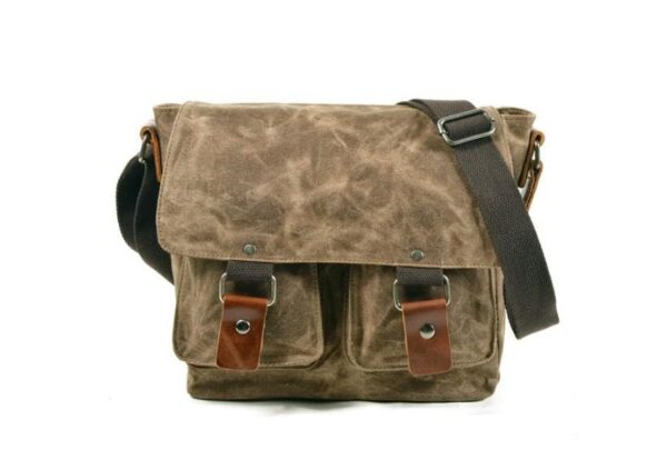 Mens Vintage Canvas Crossbody Messenger Bag Shoulder