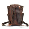 RUSTIC BROWN LEATHER CONVERTIBLE BACKPACK PURSE - Image 3