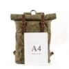 Canvas Leather Backpacks for School Student - Image 2