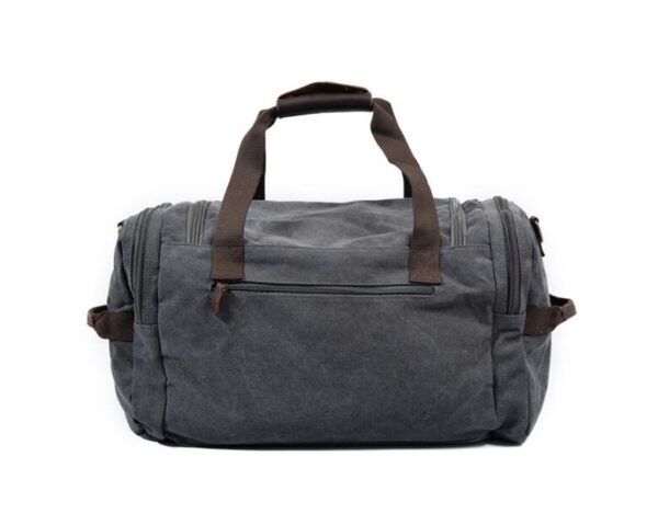 Mens & Womens Canvas Duffle Bags Grey Brown Green - Image 3