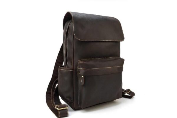 Distressed Leather Travel Backpack Purse