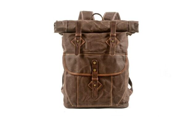 Canvas Leather Backpacks for School Student - Image 5