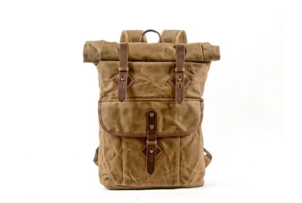 Canvas Leather Backpacks for School Student - Image 4