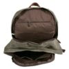 Womens Black Canvas Backpack Bags - Image 2