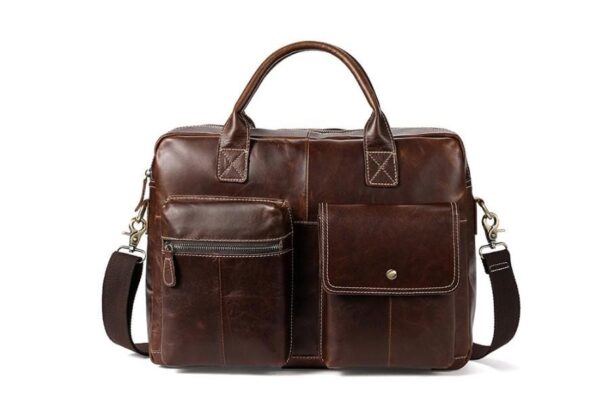 Womens Brown Leather Messenger Bag Mens Satchel