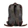 Womens Black Canvas Backpack Bags - Image 3