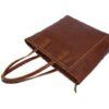Large Leather Tote Bag Handcrafted Handbag - Image 3