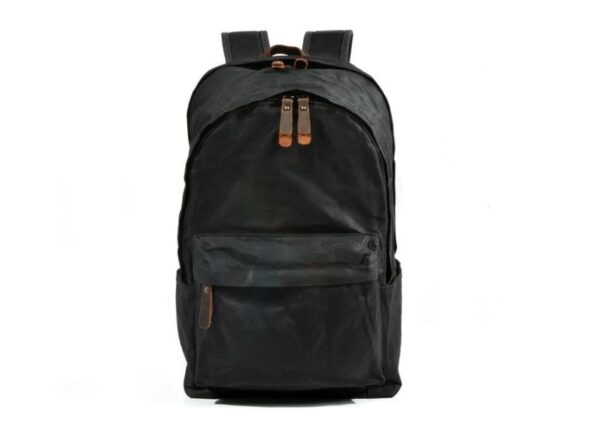 Womens Black Canvas Backpack Bags