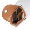 Brown Small Women's Leather Tote Crossbody Handbag - Image 2