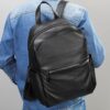 LUXURY COFFEE LEATHER BACKPACK BAG - Image 2