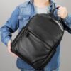 LUXURY COFFEE LEATHER BACKPACK BAG - Image 3