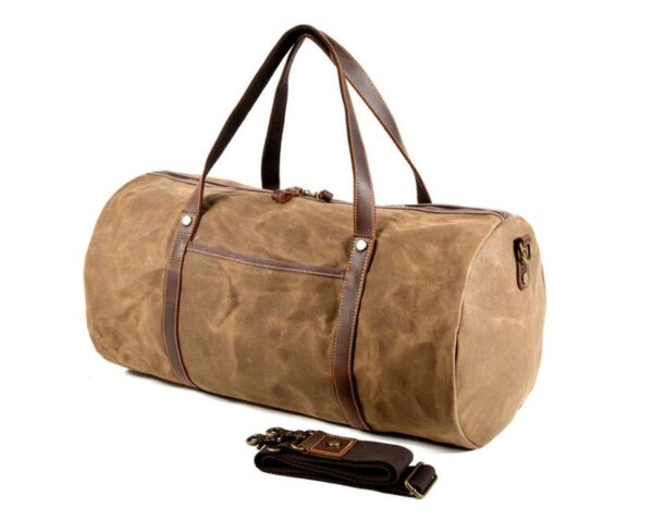 Canvas Duffle Bags Grey Brown Green And Black