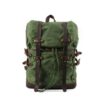 Black Canvas Backpack Purse Bag - Image 3
