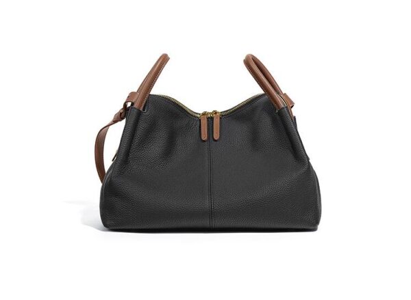 Elegant Women's Leather Tote Crossbody Handbag - Image 5