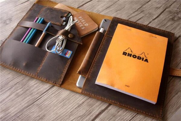 Personalized Leather Macbook Pro 13 Leather Sleeve Case - Image 3