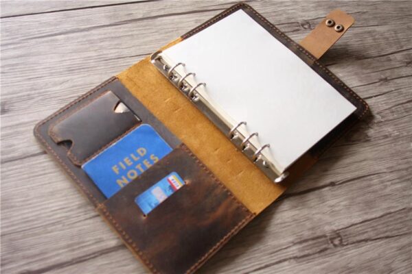 Custom Leather Refillable Planner Notebook