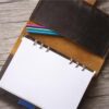 Rustic B5 Refillable Brown Leather Binders Organizer - Image 4
