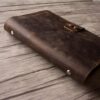 Rustic B5 Refillable Brown Leather Binders Organizer