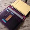 Personalized Leather Padfolio Purple Color