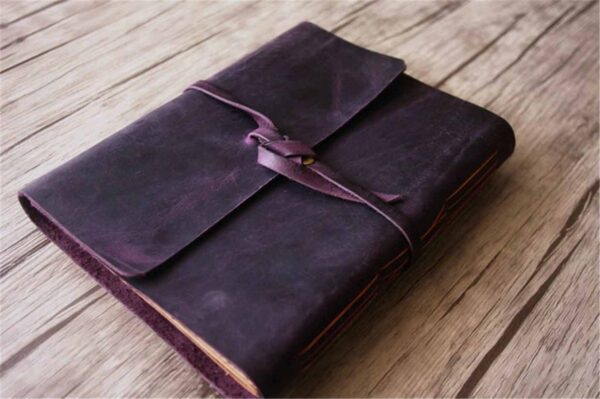 Handcrafted Leather Graduation Guest Book Album