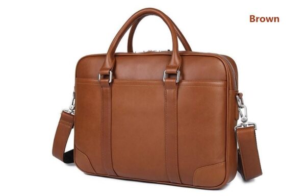 Chocolate Leather HP Laptop Bags - Image 3