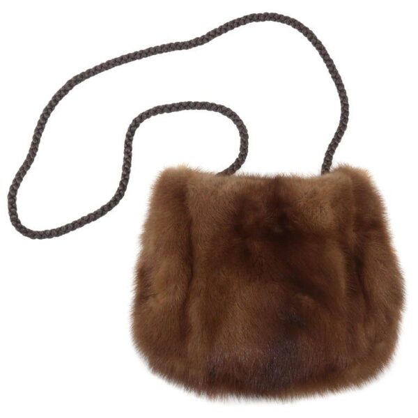 Brown fur bag