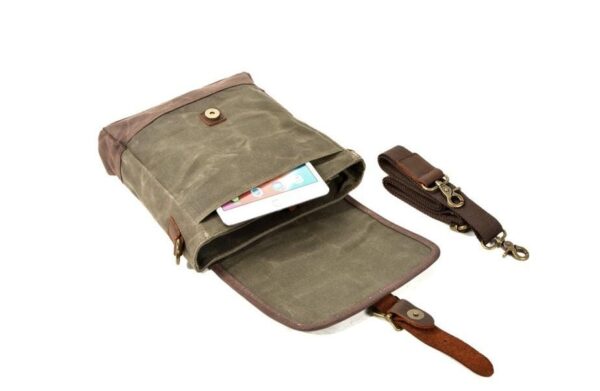 Womens Canvas Messenger Purse Bag - Image 2