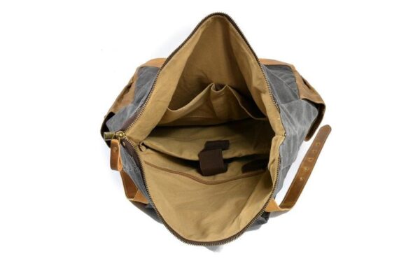 Handmade Canvas Backpack Mens Bag - Image 2