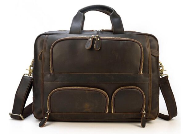 Brown Duffle Bag Leather Mens Style