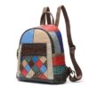 WOMENS SMALL COLORFUL CROCODILE LEATHER BACKPACK BAG - Image 4