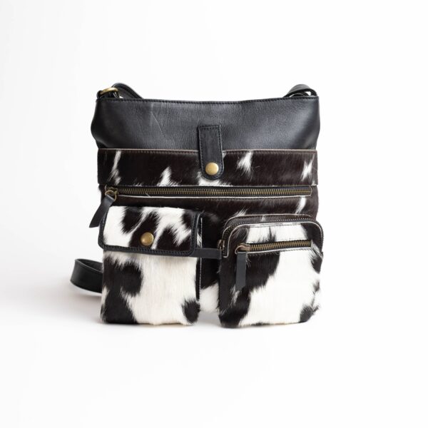 Pocketful leather cowhide bag