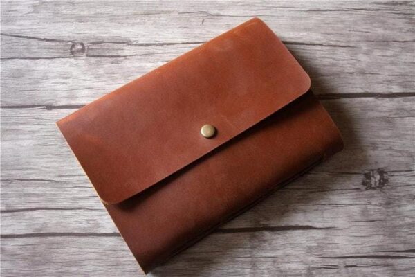 Embossed Small Leather Sketchbook - Image 4