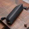 Custom Black Leather Pencil Holder Case - Image 2
