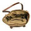 Canvas Handbag Leather Tote Shoulder Bags - Image 2