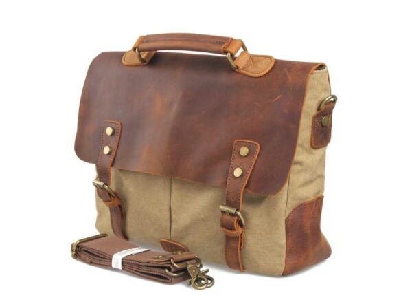 Waxed Canvas Messenger Bag Women's