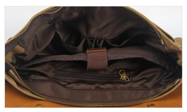 Waxed Canvas Messenger Bag Women's - Image 3