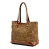 Canvas Handbag Leather Tote Shoulder Bags - Image 3