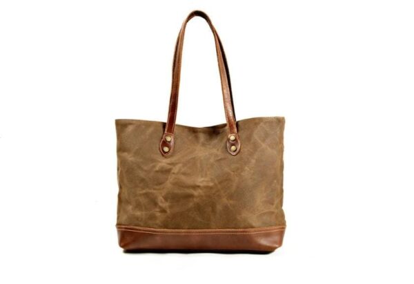 Canvas Handbag Leather Tote Shoulder Bags