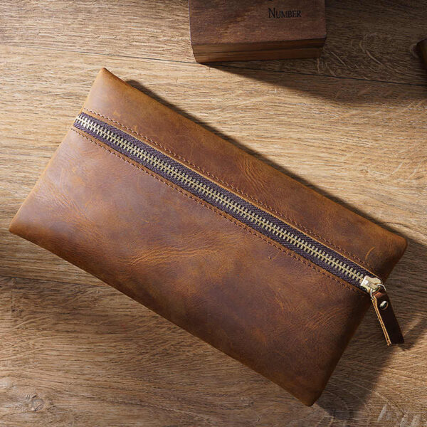 Leather Pencil Holder Fountain Pen Case - Image 4