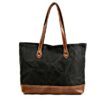 Canvas Handbag Leather Tote Shoulder Bags - Image 4